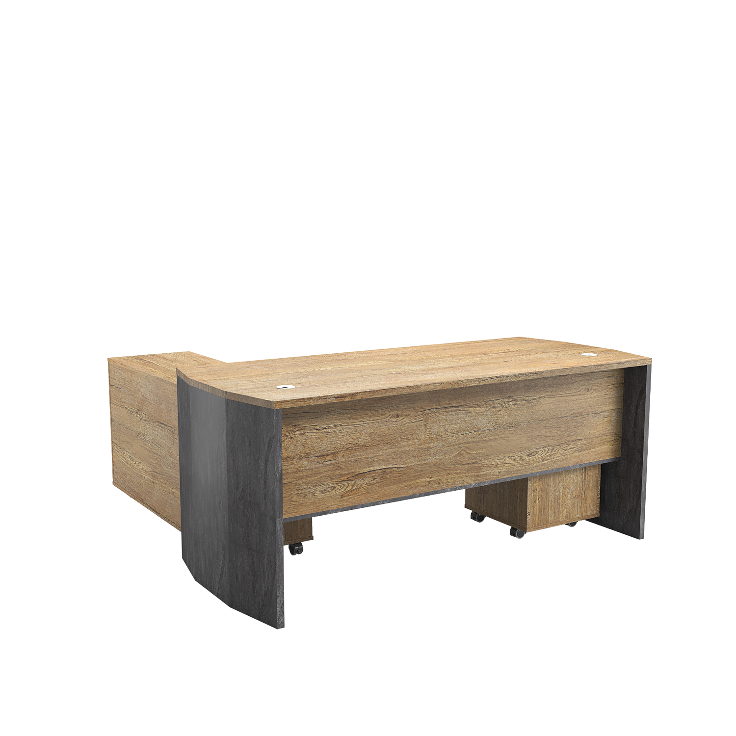 Saintcy P3508 Industrial Modern Executive Desk - Professional Single Workstation with Rounded Safety Corners ($1600/1800$ mm)