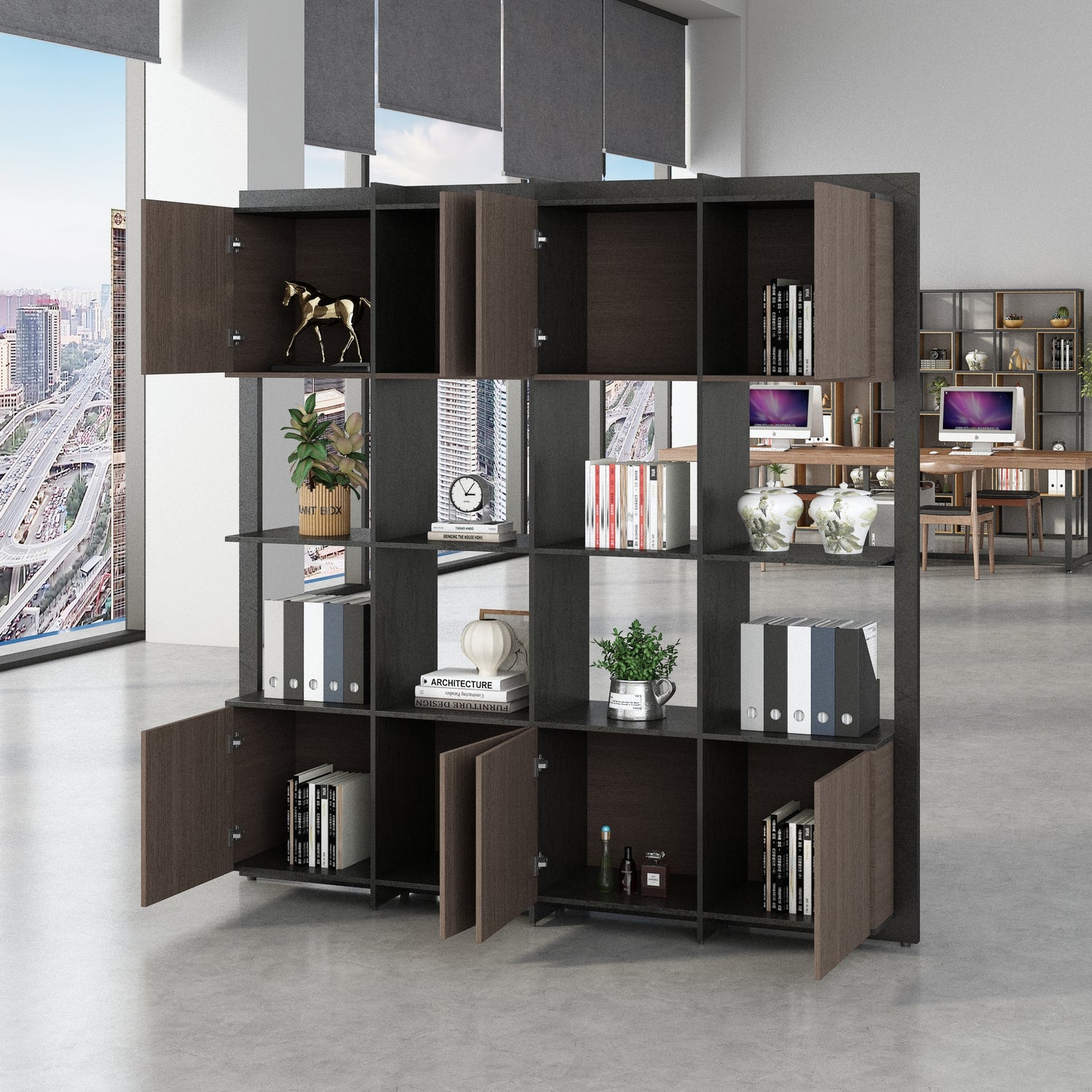 Saintcy Vigor Grid Bookcase