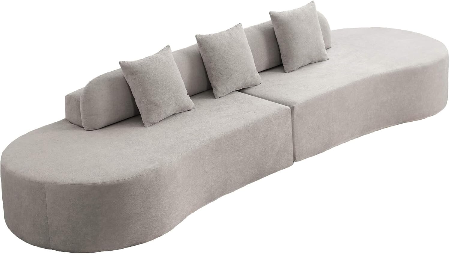 SAINTCY Curved Modular Cloud Sofa | Contemporary Comfort Series