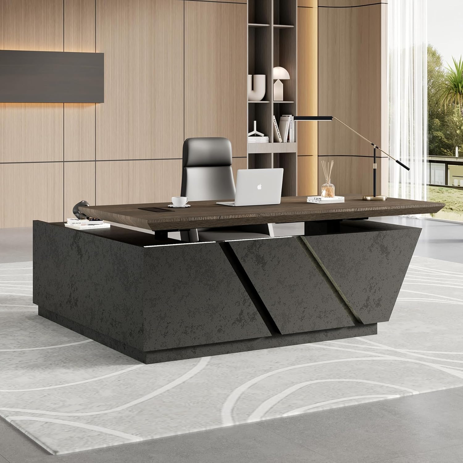 SAINTCY L-Shaped Standing Desk