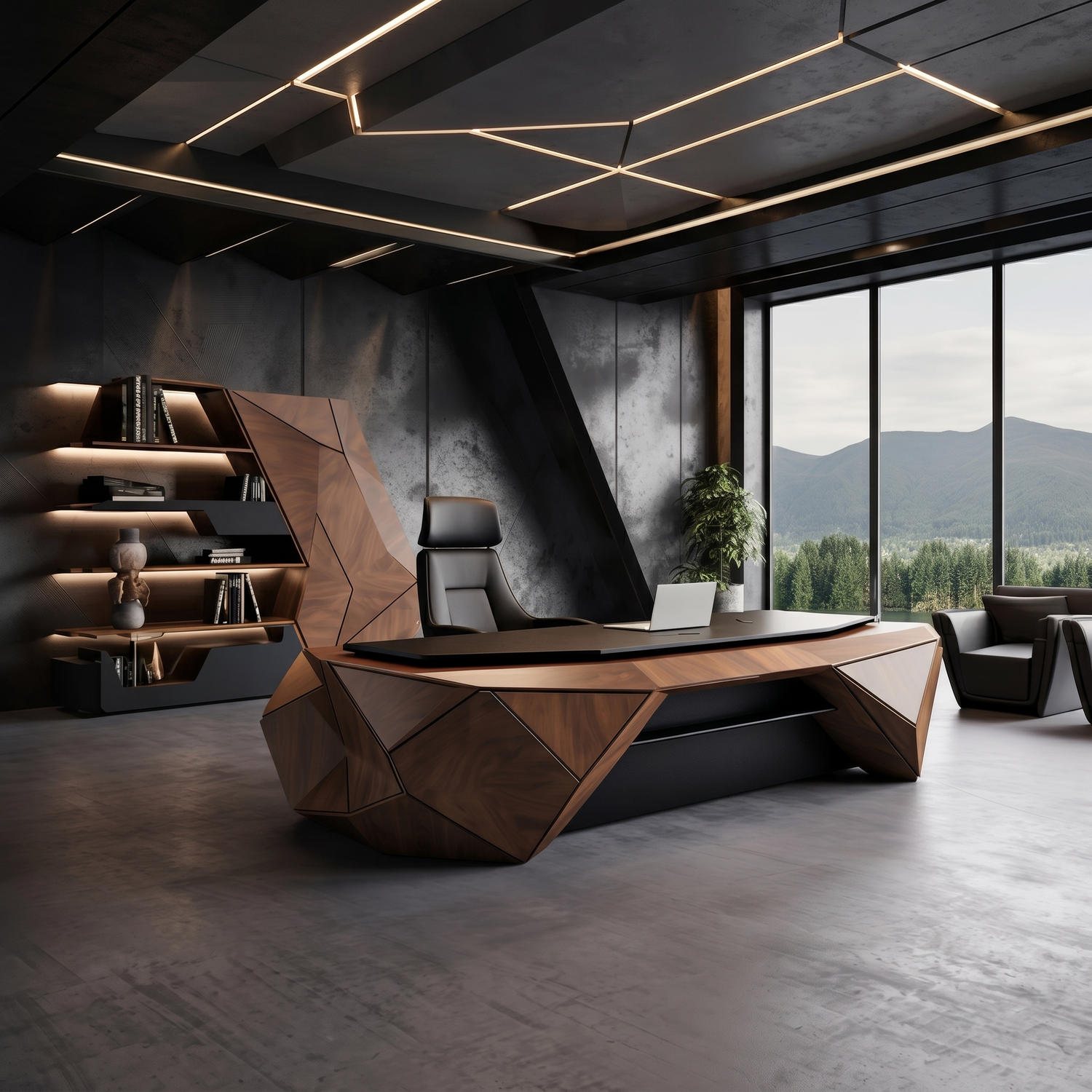 Saintcy Opus Facet Executive Desk