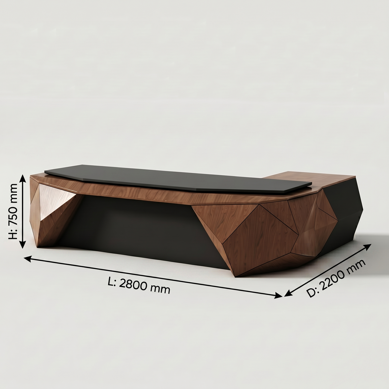 Saintcy Opus Facet Executive Desk