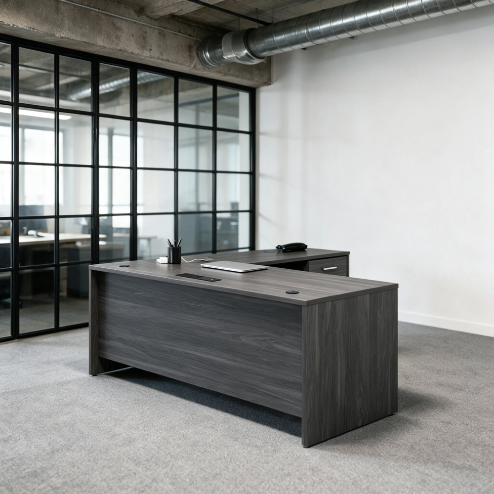 Saintcy Linear Executive L-Desk