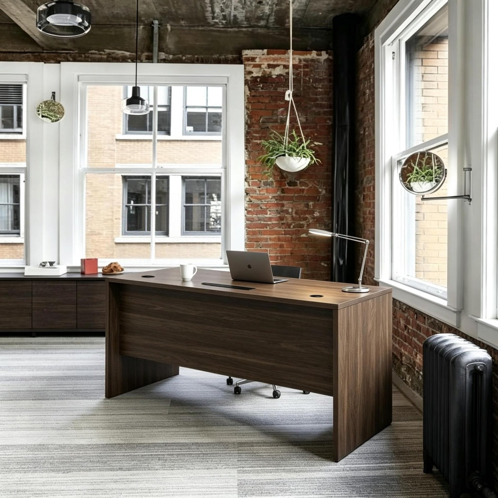 Saintcy Linear Single Pedestal Executive Desk