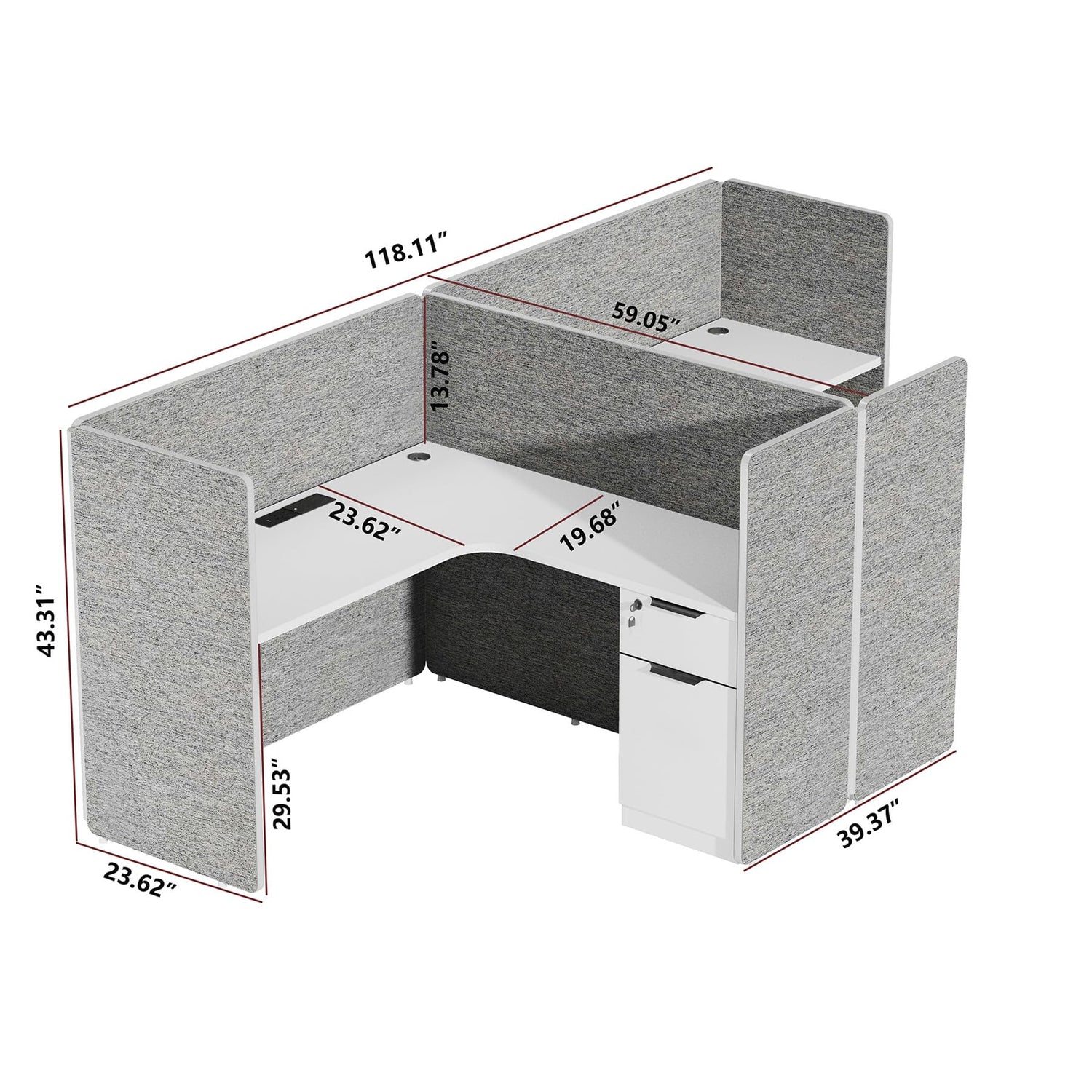 Saintcy Island Cove Modular Workstation