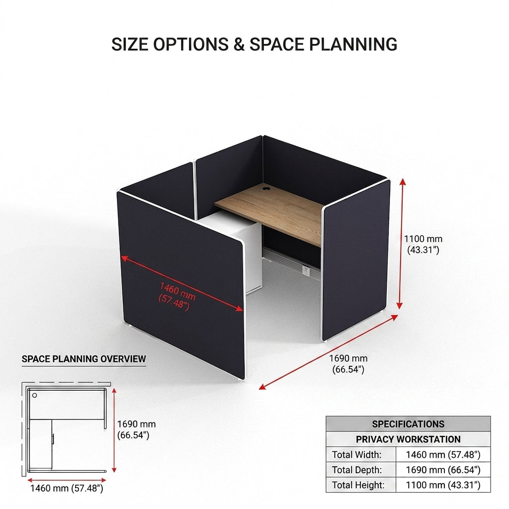 Saintcy Island Focus Modular Workstation