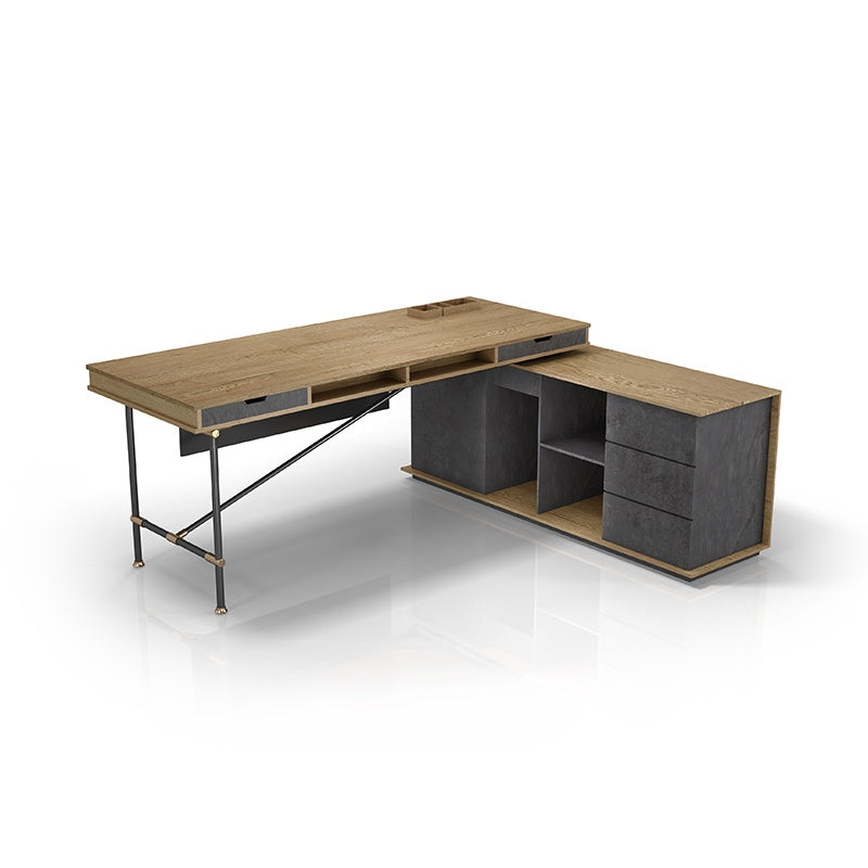 Saintcy Industrial Pipe-Leg Office Desk - Professional Single Staff Workstation (1600mm/1800mm)