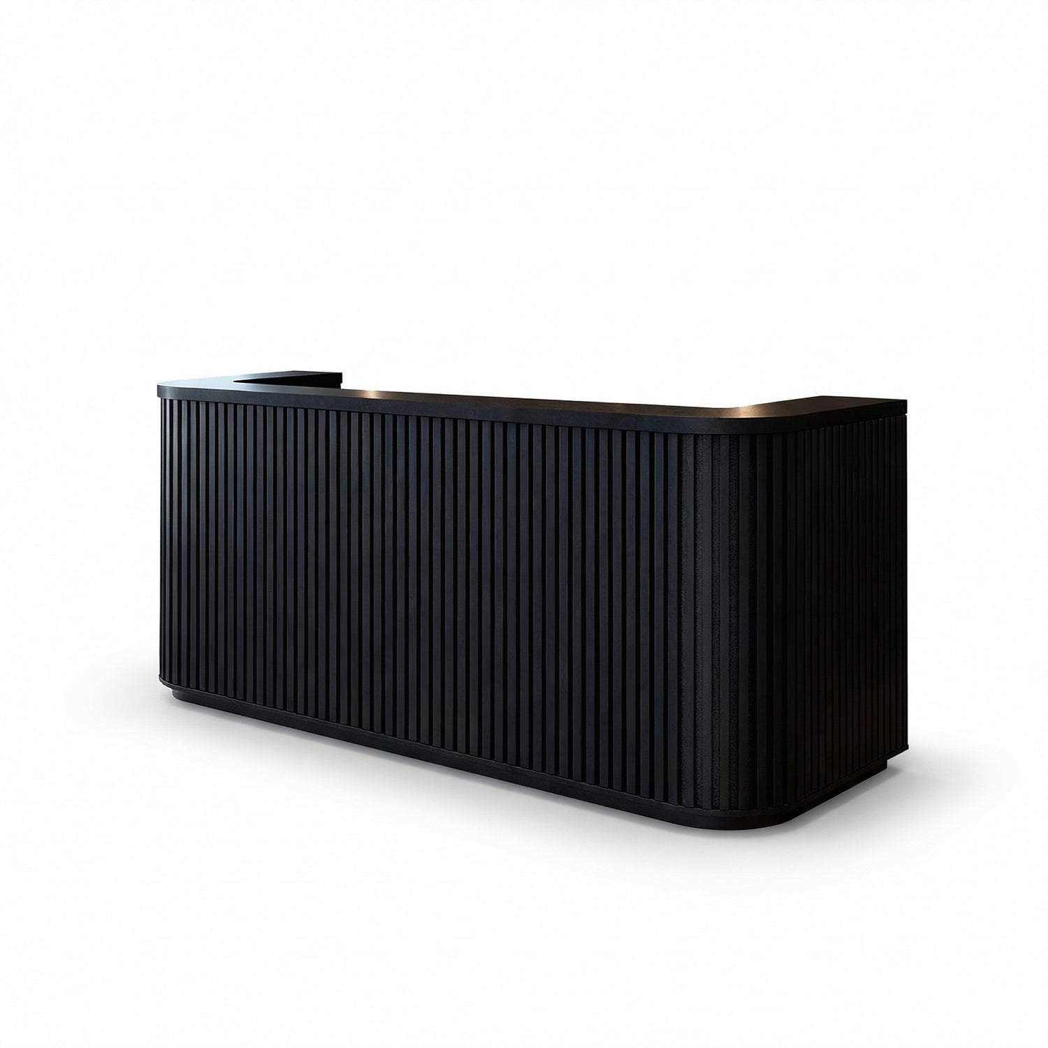 Saintcy Radius Fluted Reception Desk