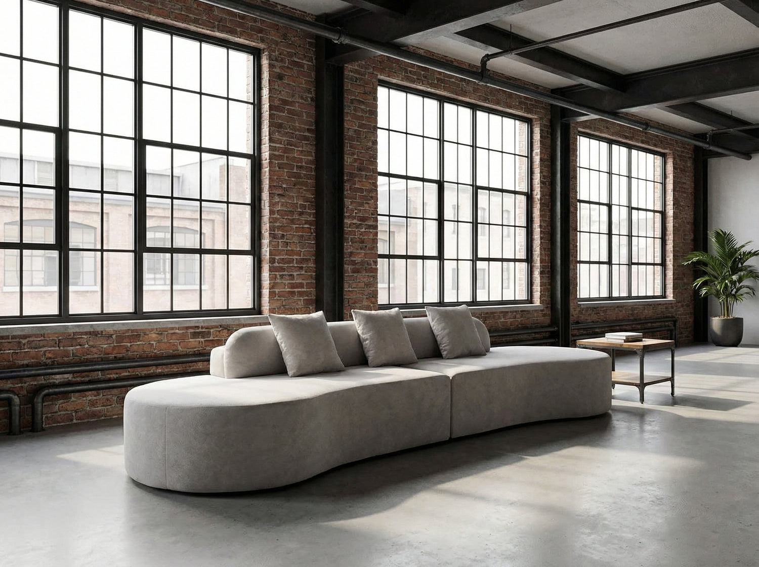 SAINTCY Curved Modular Cloud Sofa | Contemporary Comfort Series