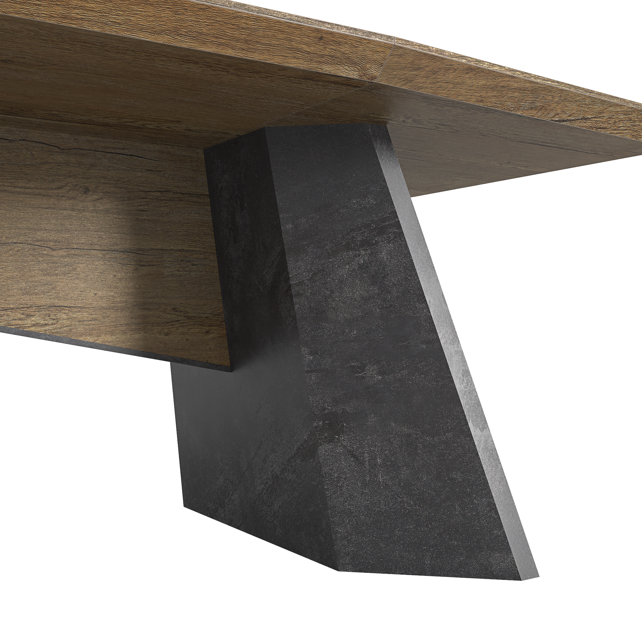 Saintcy P3511 Modern Industrial Conference Table - Large 3.2m Executive Meeting Desk