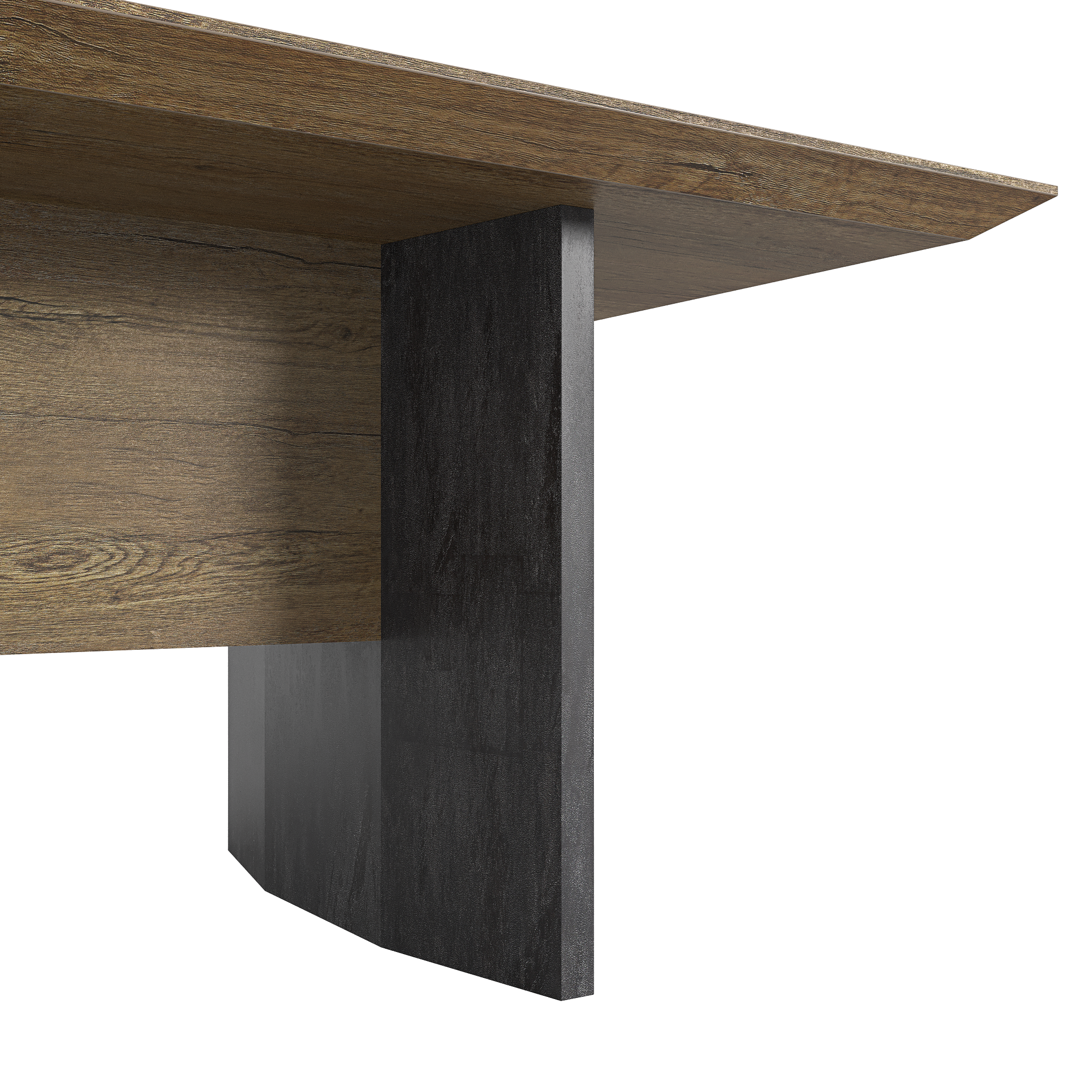 Saintcy P3509 Modern Industrial Conference Table - 2.4m Large Meeting Desk for Executive Boardrooms