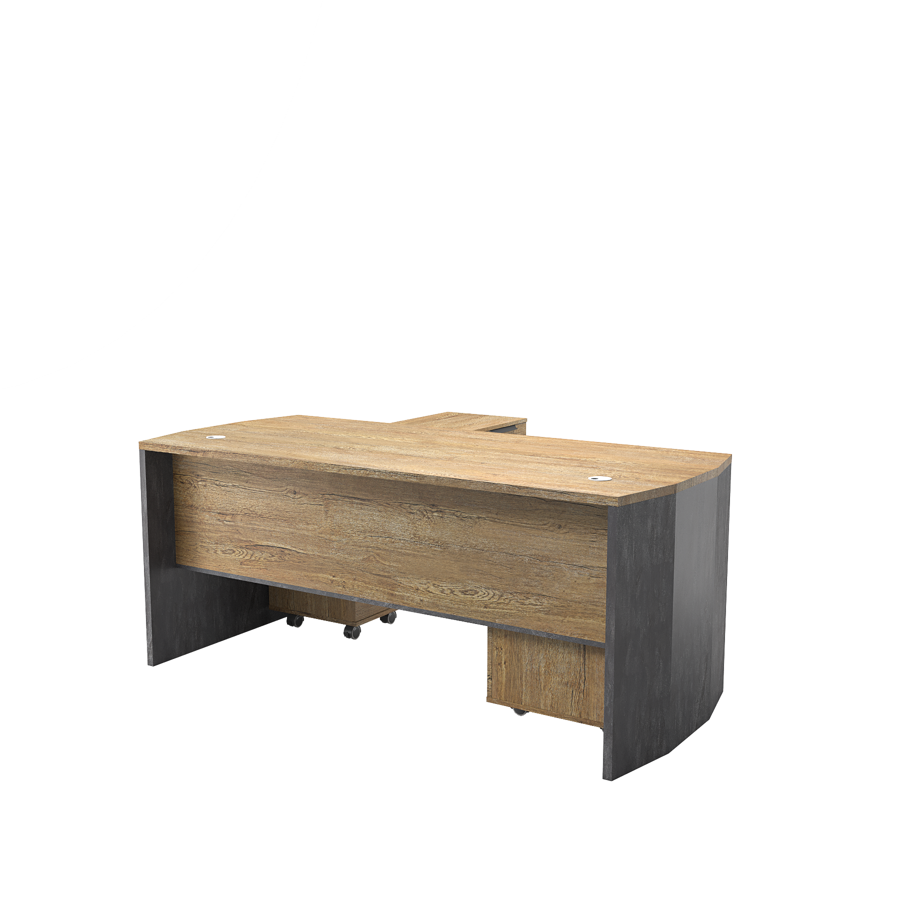 Saintcy P3508 Industrial Modern Executive Desk - Professional Single Workstation with Rounded Safety Corners ($1600/1800$ mm)