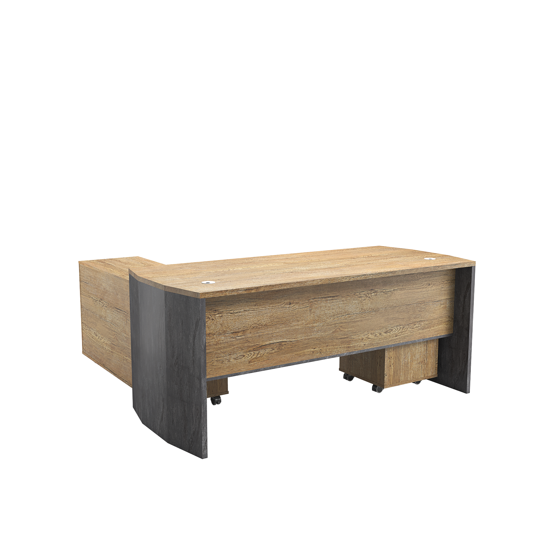 Saintcy P3508 Industrial Modern Executive Desk - Professional Single Workstation with Rounded Safety Corners ($1600/1800$ mm)