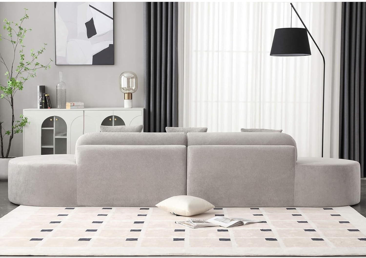 SAINTCY Curved Modular Cloud Sofa | Contemporary Comfort Series