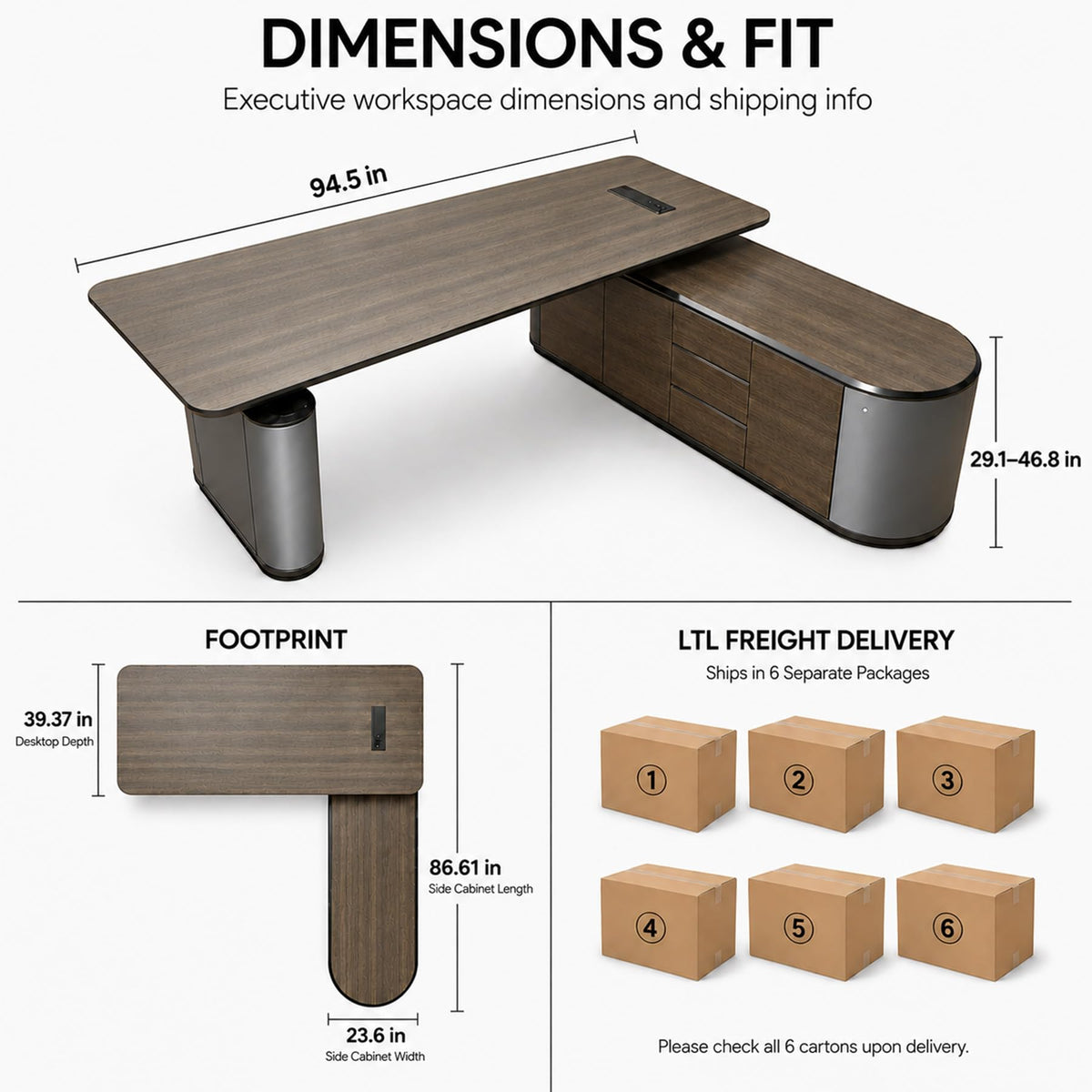 Saintcy Vigor Radius Standing Desk