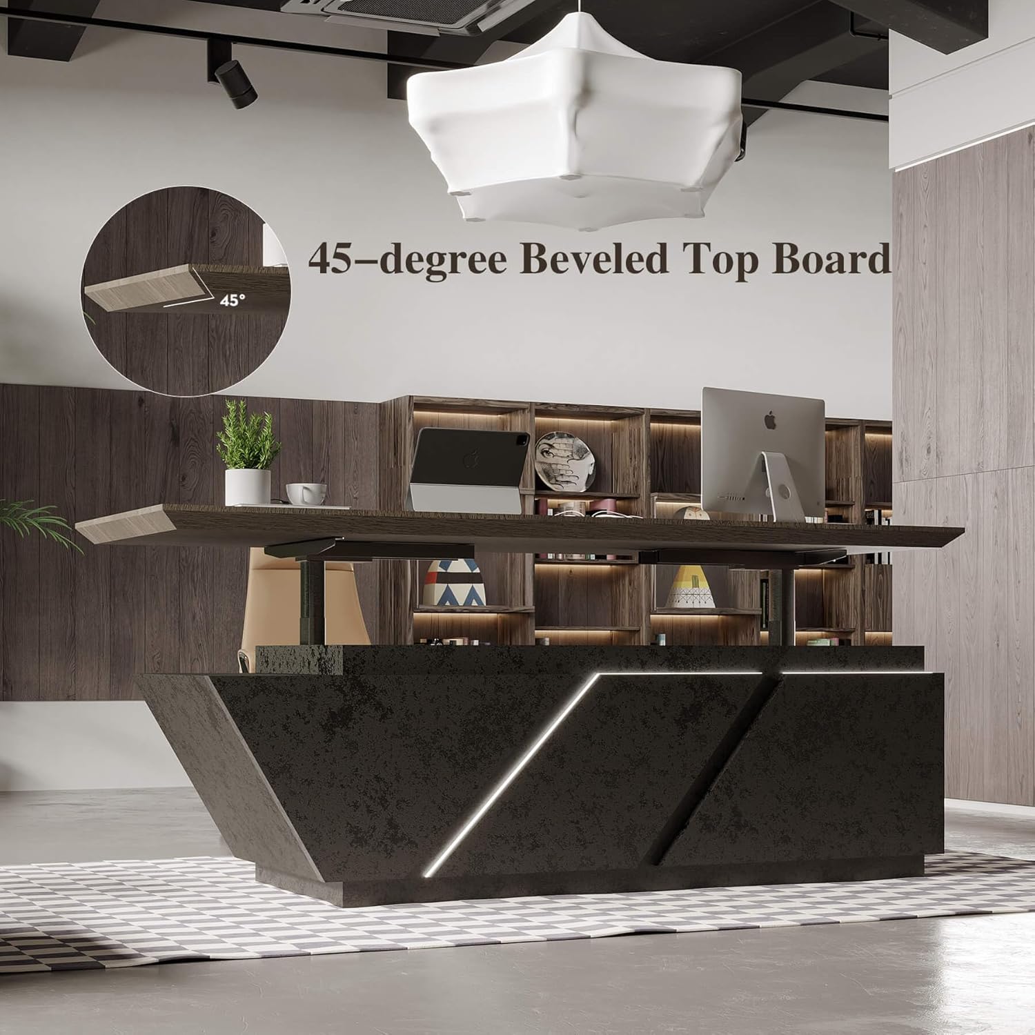 SAINTCY L-Shaped Standing Desk