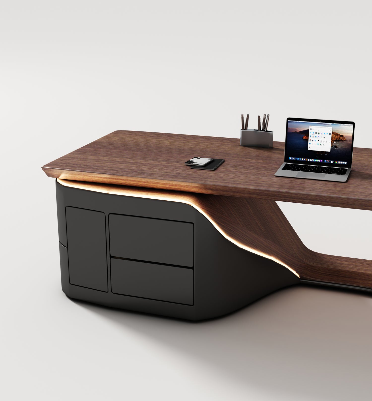 Saintcy Opus Ribbon Executive Desk