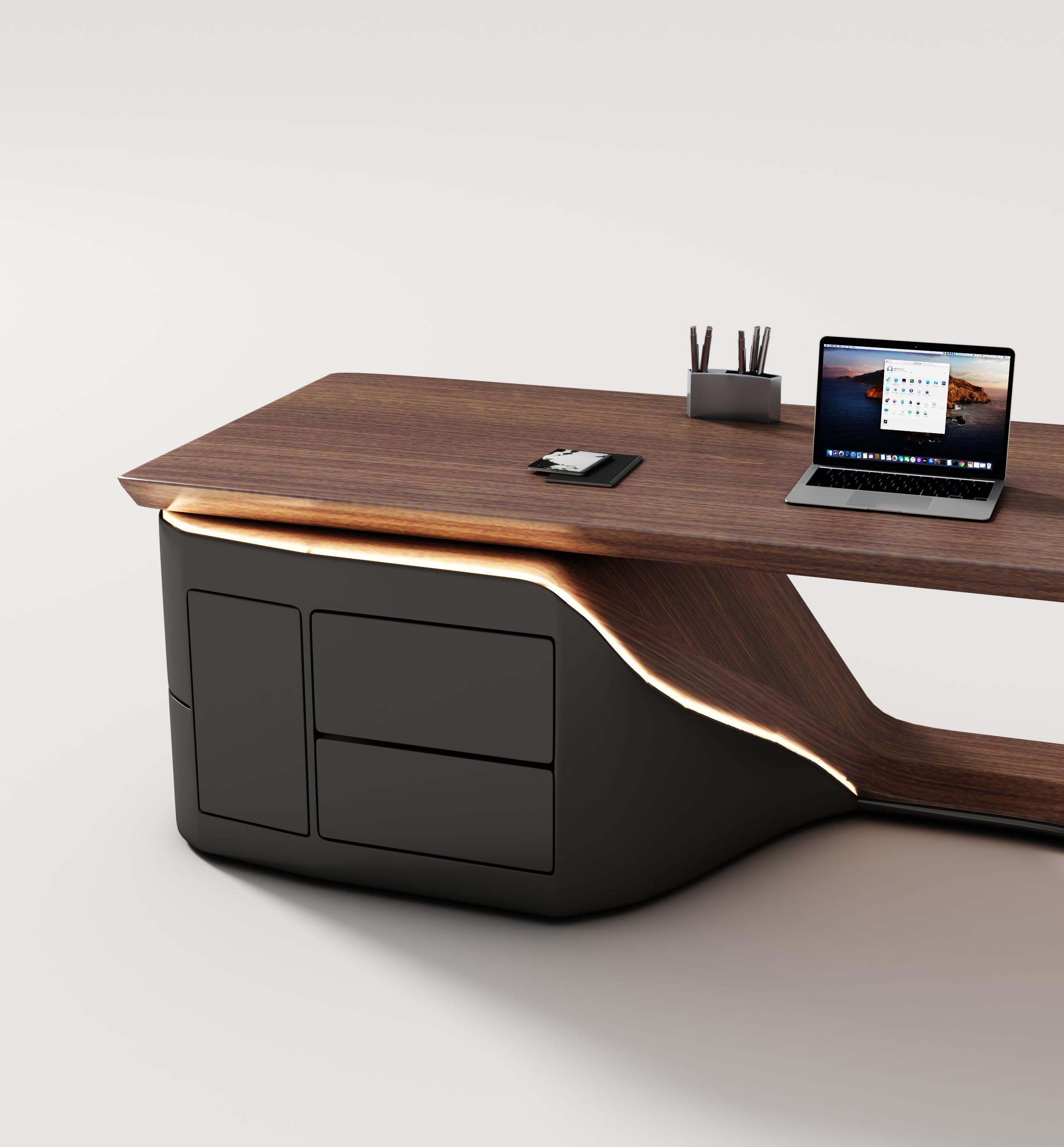 Saintcy Opus Ribbon Executive Desk