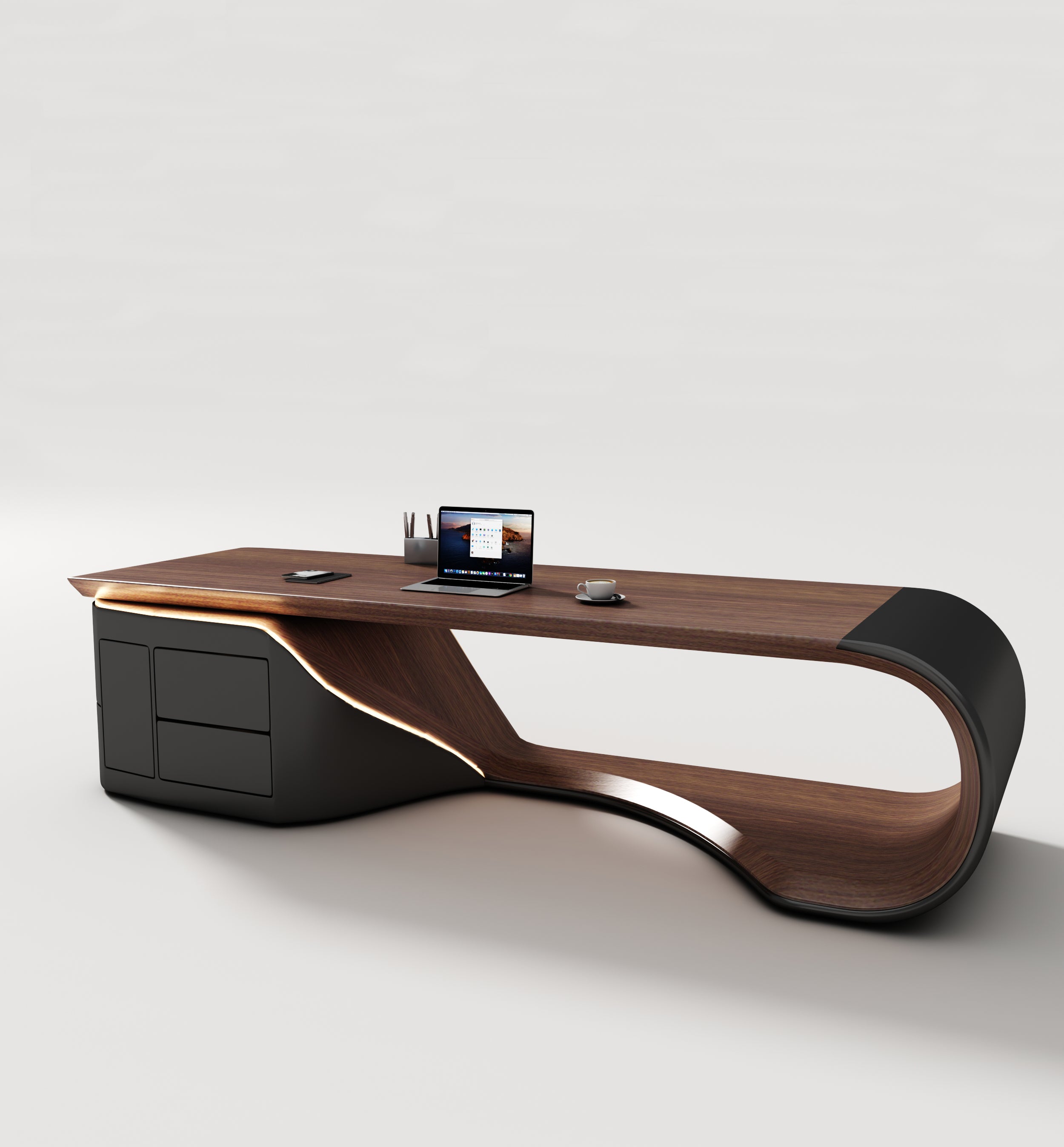Saintcy Opus Ribbon Executive Desk