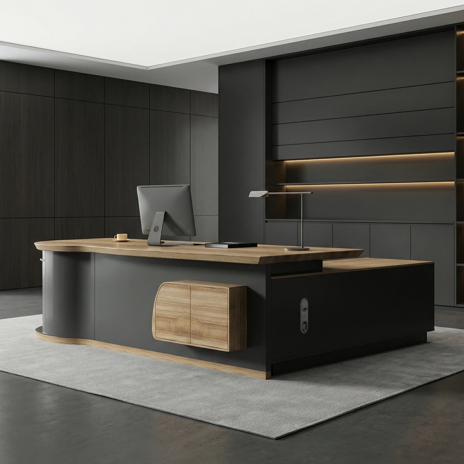 Saintcy Opus Contour L-Desk