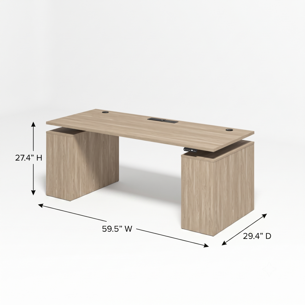 Saintcy Fluted Standing Desk