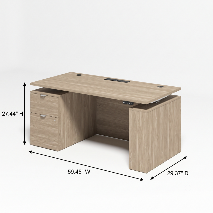 Saintcy Pedestal Standing Desk