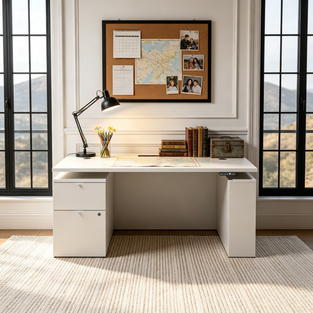 Saintcy Pedestal Standing Desk
