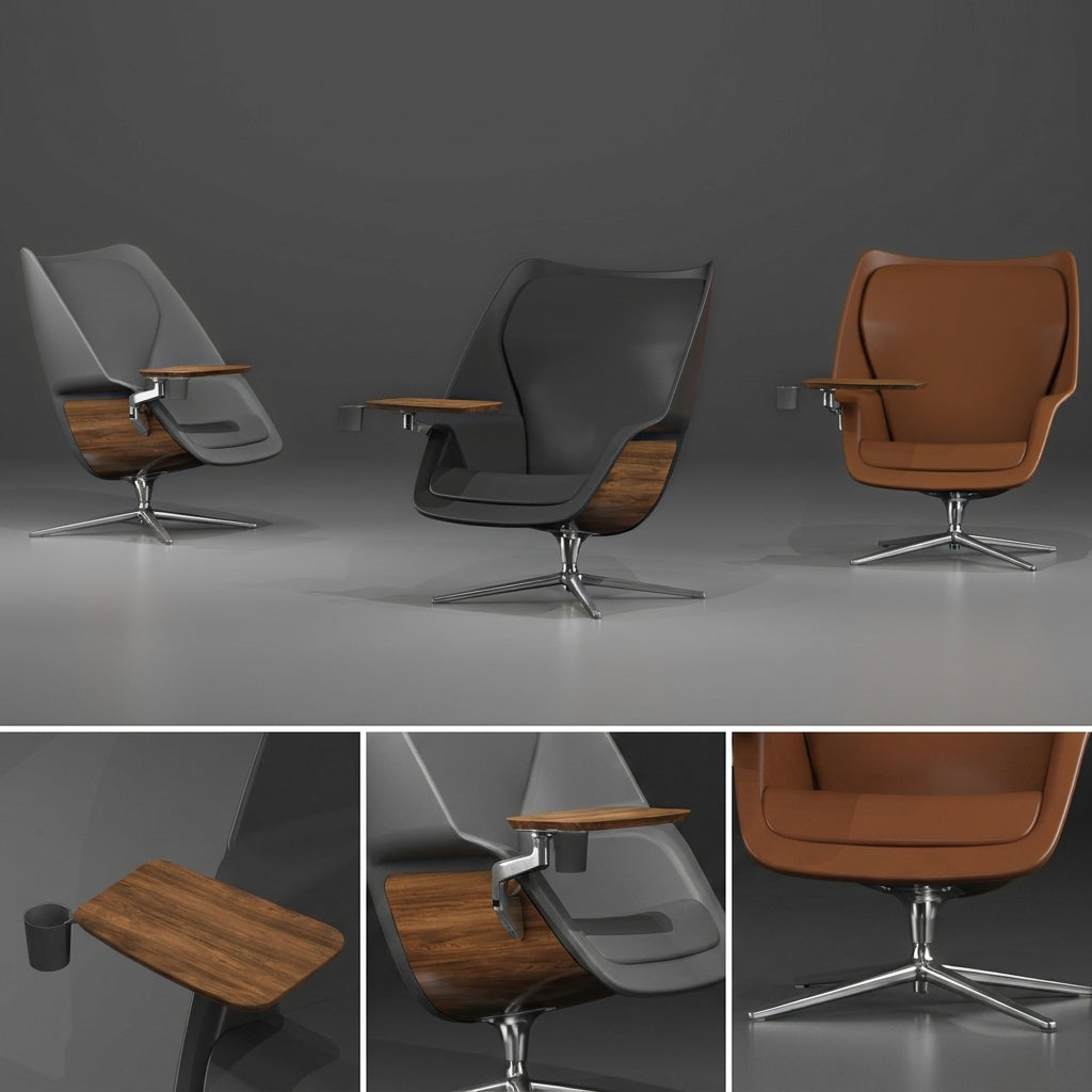 Saintcy Cove Chair with Tablet