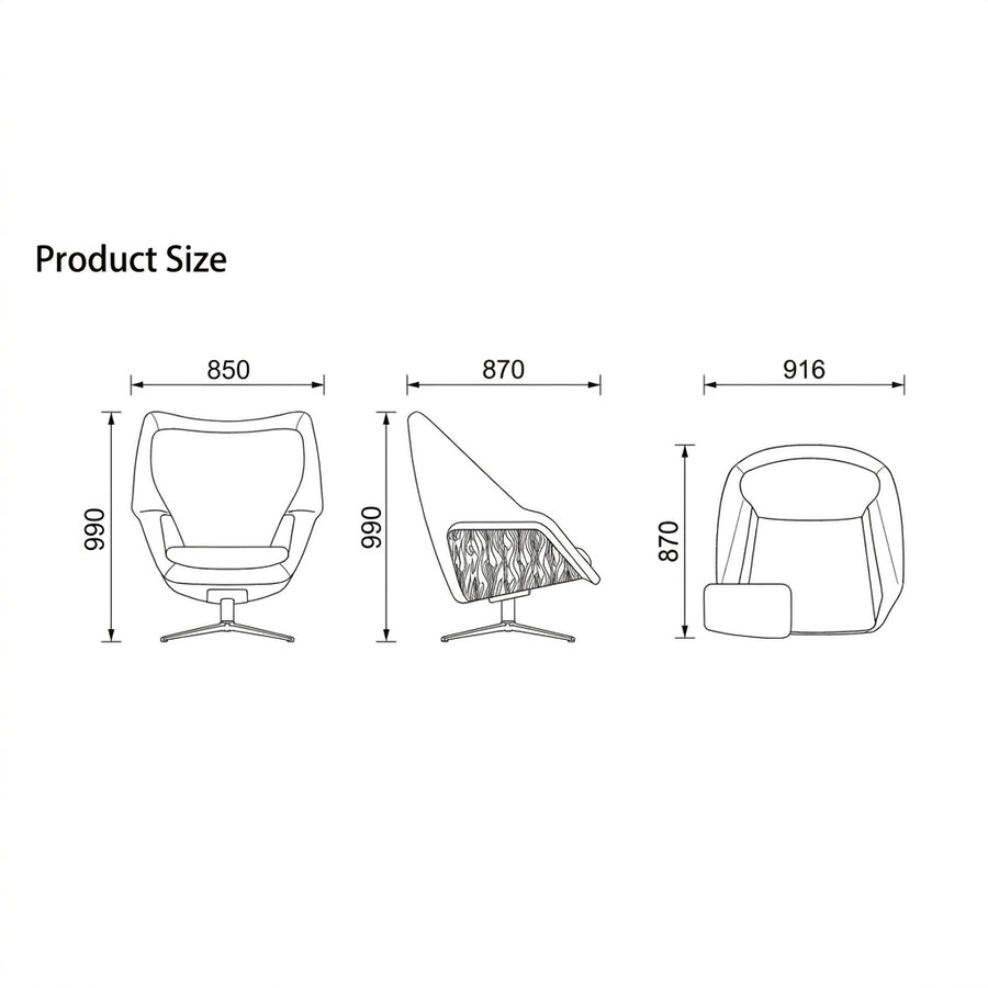 Saintcy Cove Chair with Tablet