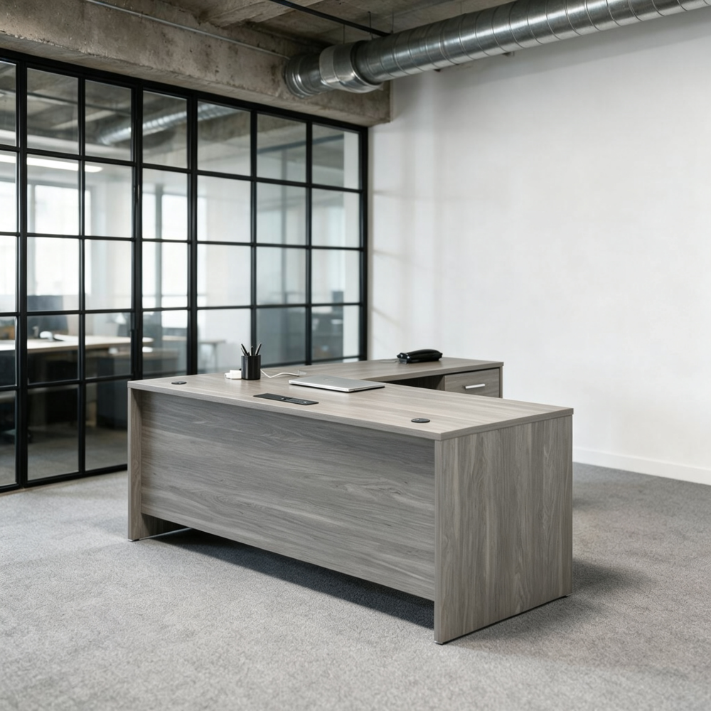 Saintcy Linear Executive L-Desk