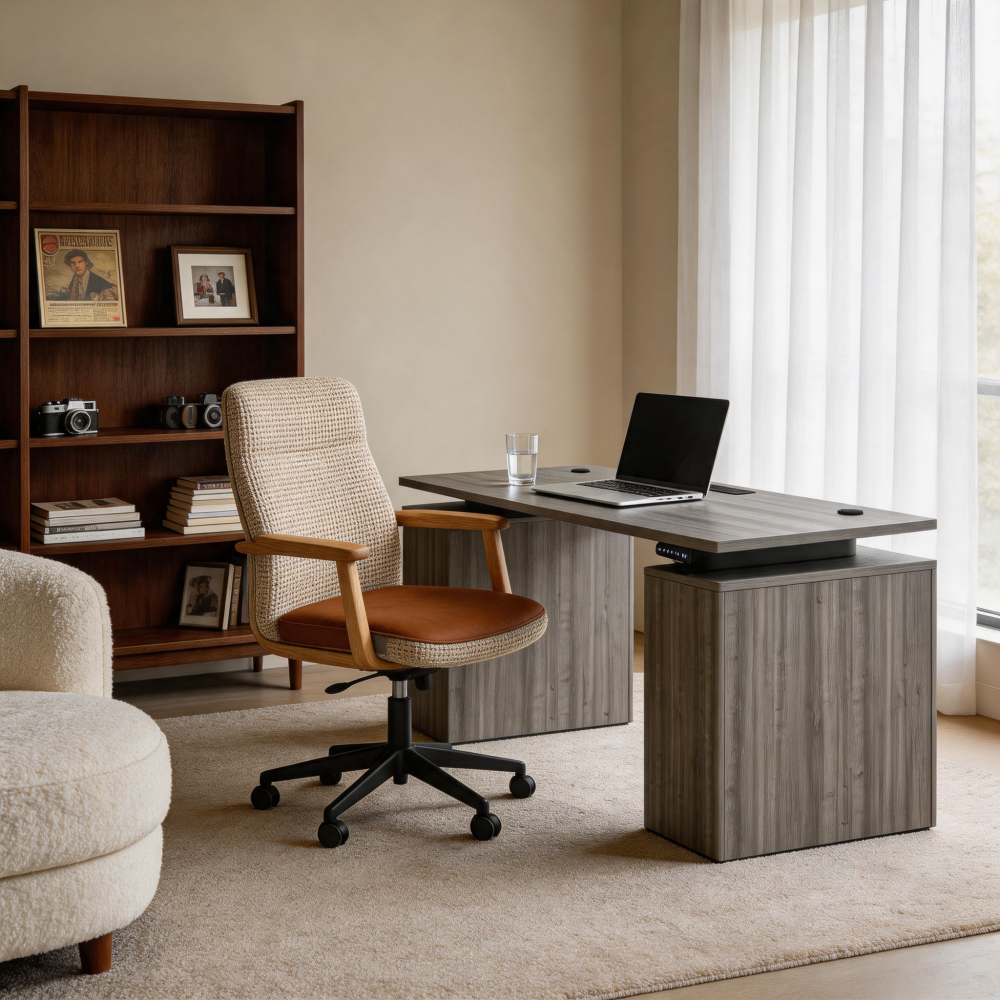 Saintcy Fluted Standing Desk