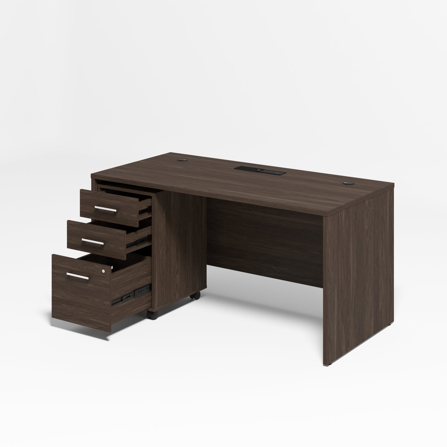 Saintcy Linear Single Pedestal Executive Desk
