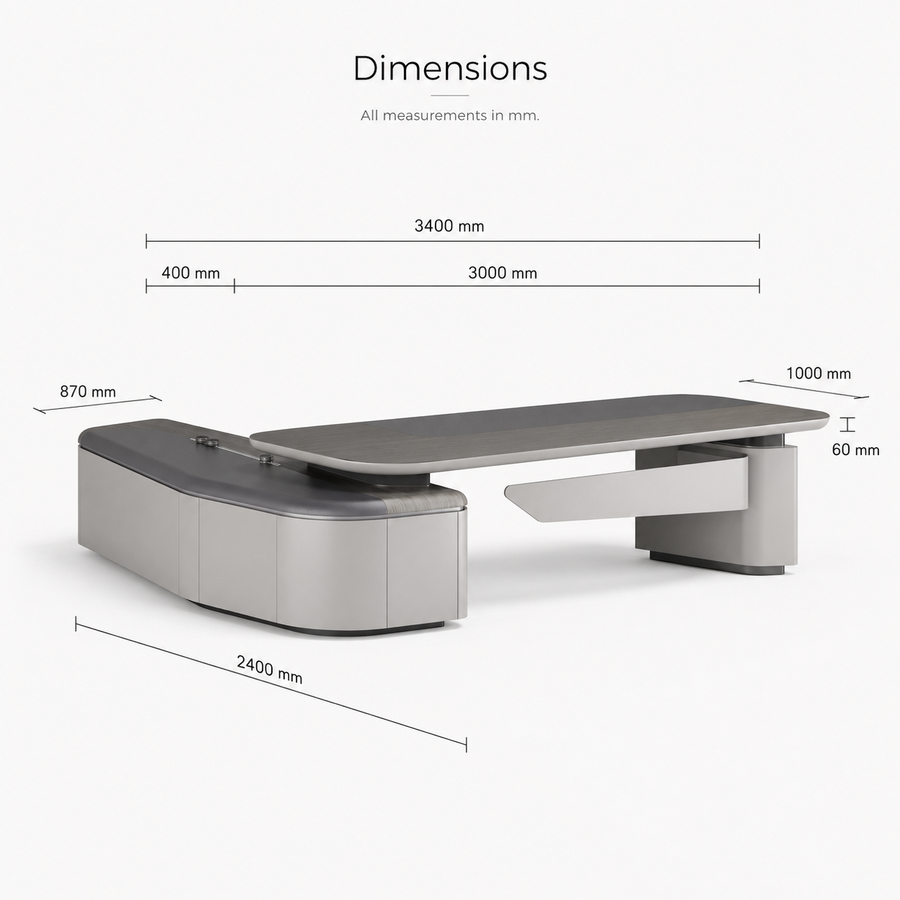 Saintcy Lavante Executive Desk DESIGNER SERIES