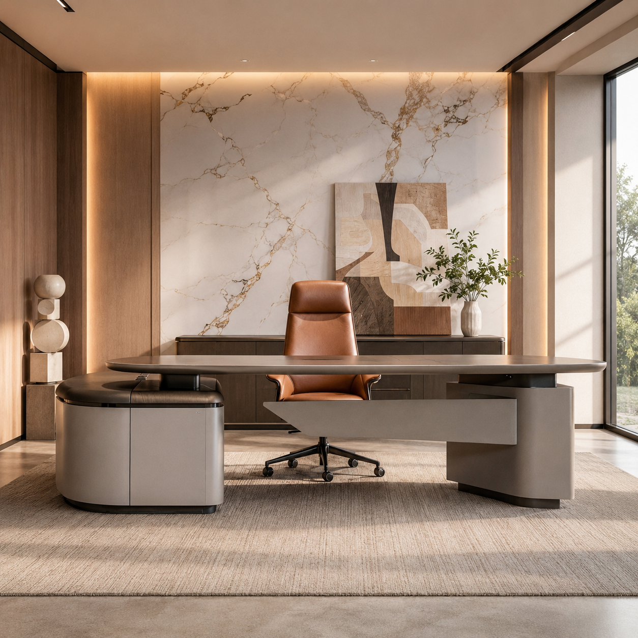 Saintcy Lavante Executive Desk DESIGNER SERIES