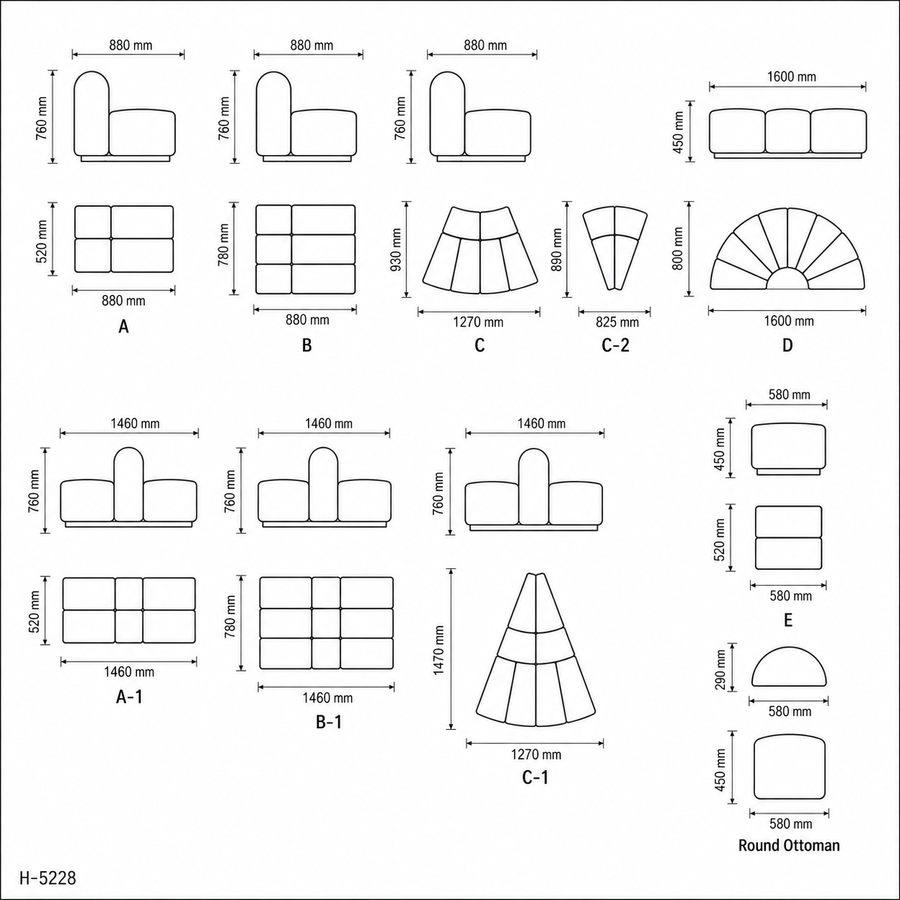 Saintcy Modular Lounge & Bench System