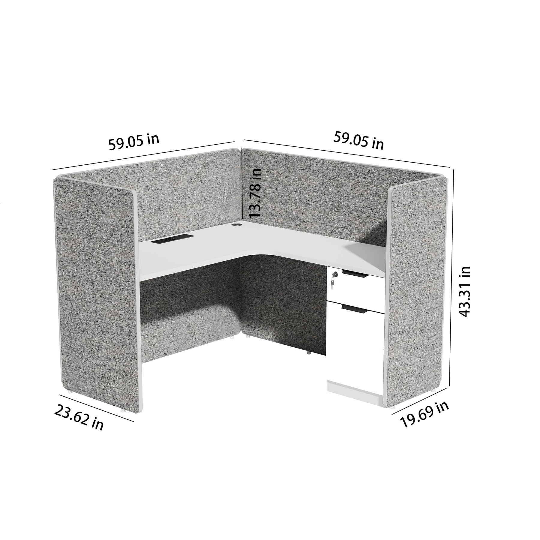 Saintcy Island Cove Modular Workstation