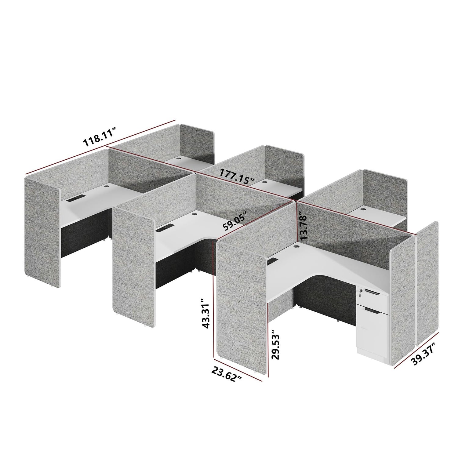 Saintcy Island Cove Modular Workstation