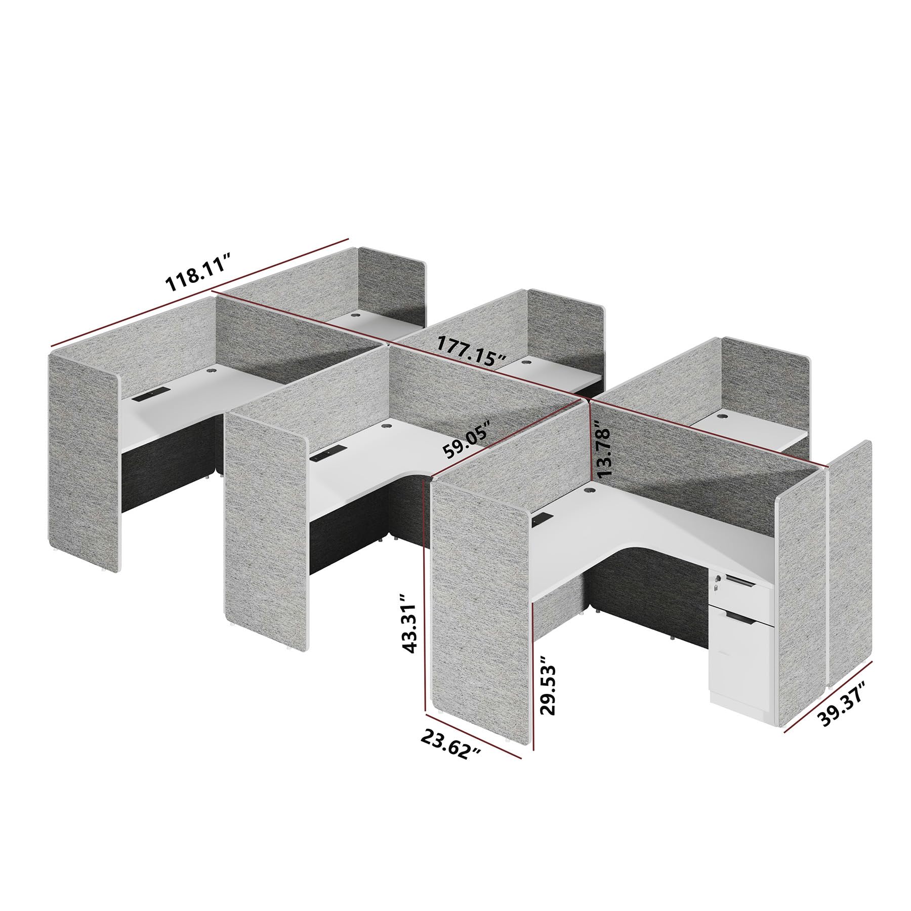 Saintcy Island Cove Modular Workstation