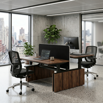 Saintcy 2-Person Electric Standing Desk