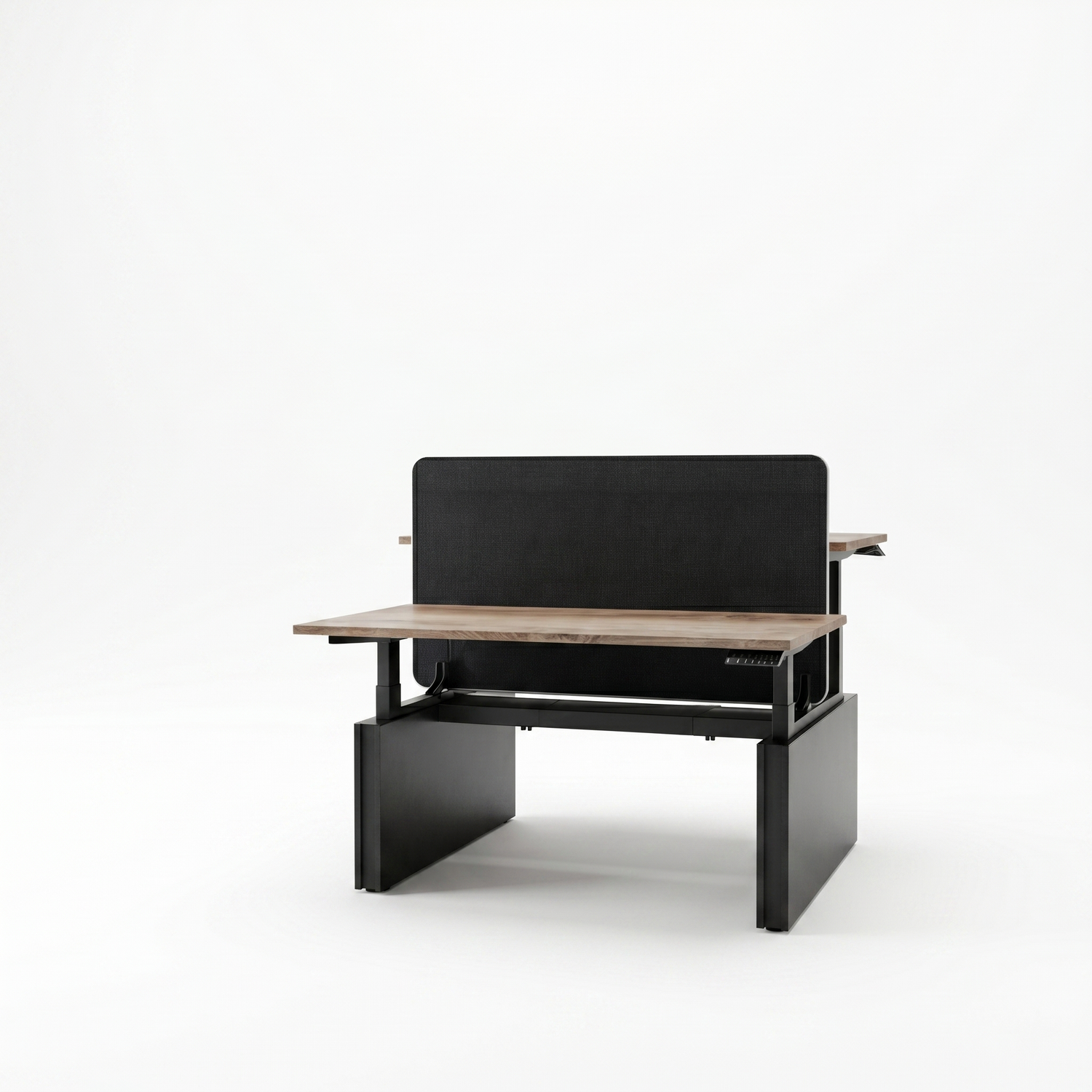 Saintcy IW009 55" Dual 2-Person Electric Standing Desk - Height Adjustable Chicago Industrial Workstation