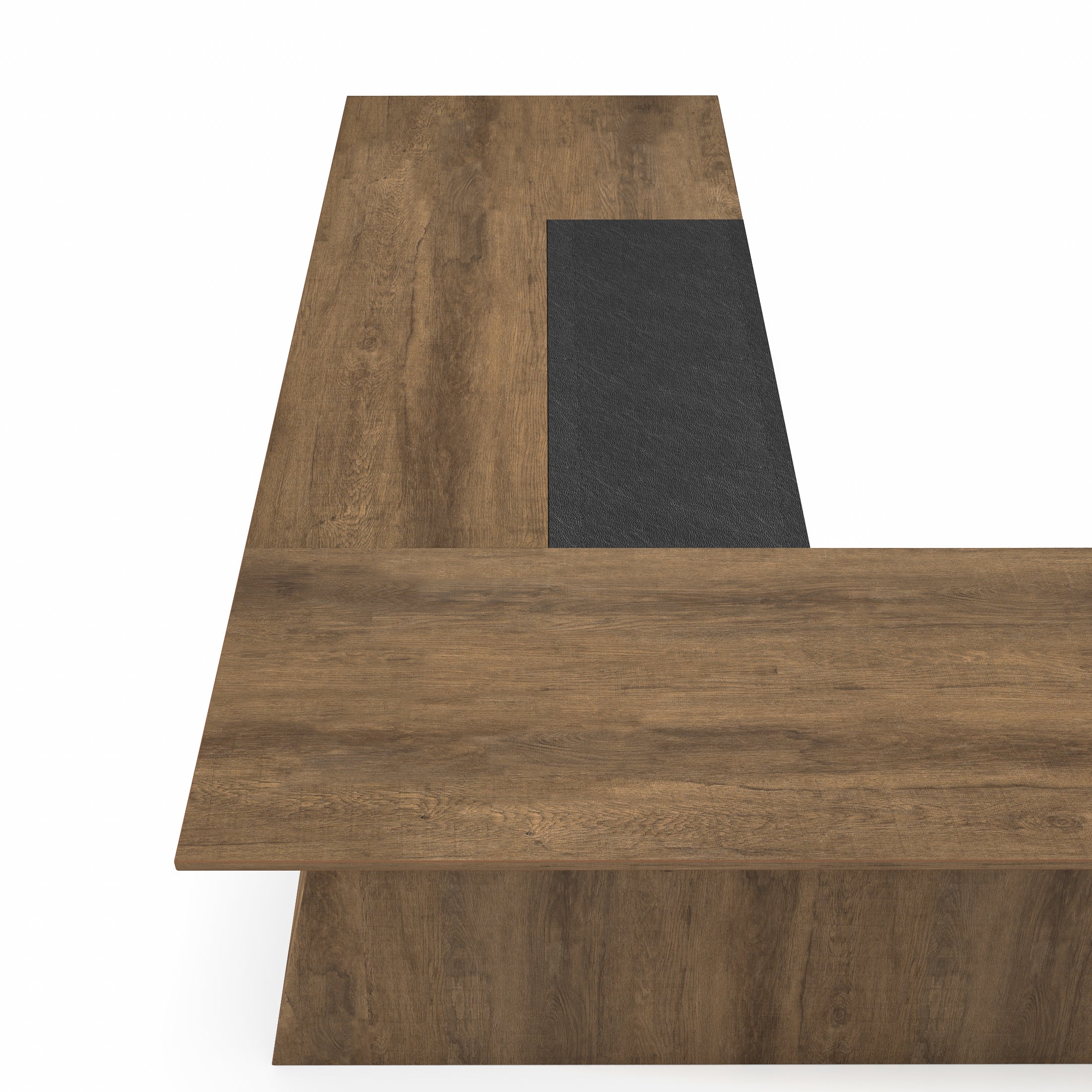 Saintcy M2501 110"/126" L-Shaped Executive Desk - Chicago Industrial Modern Architectural Office Workstation