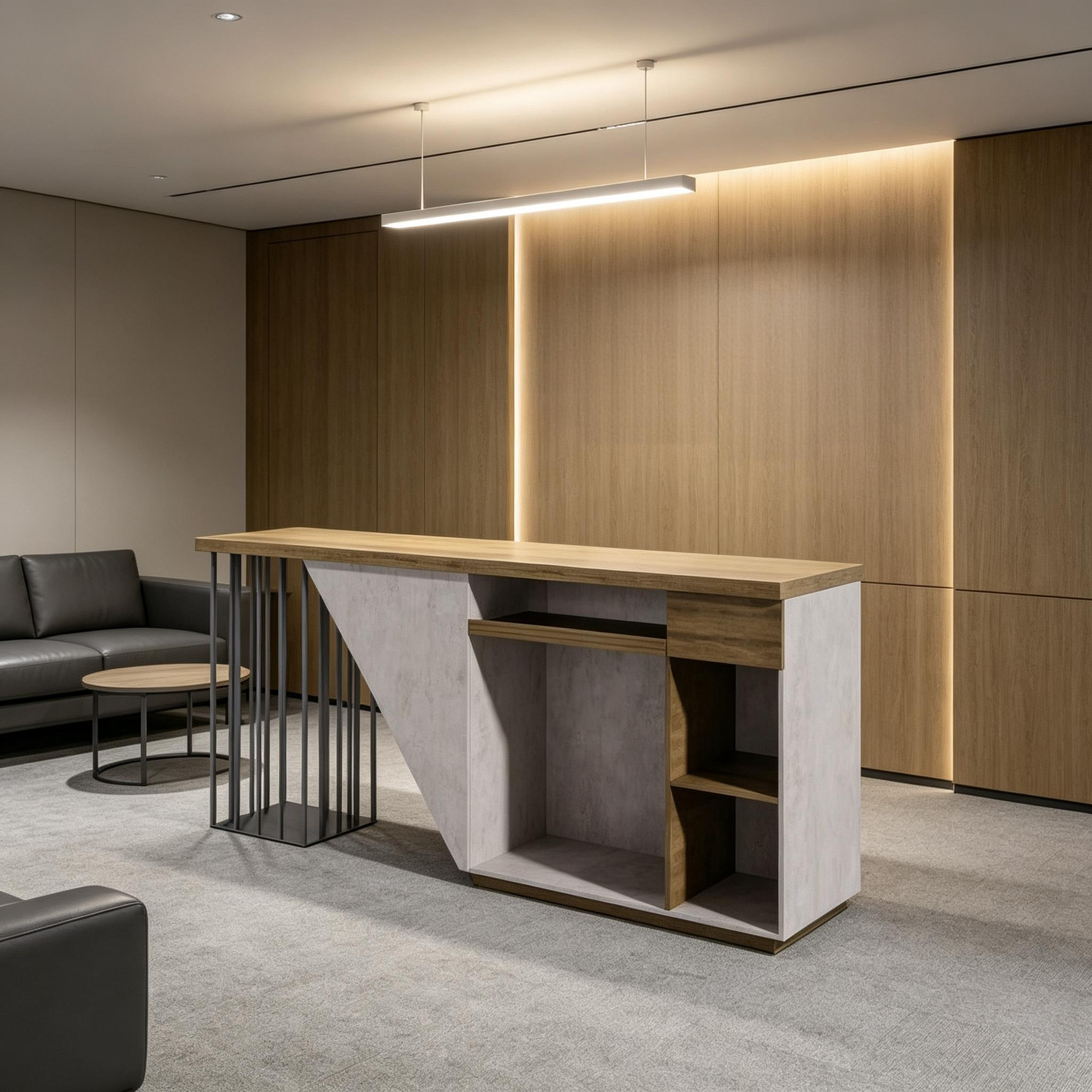 Saintcy Bevel Reception Desk