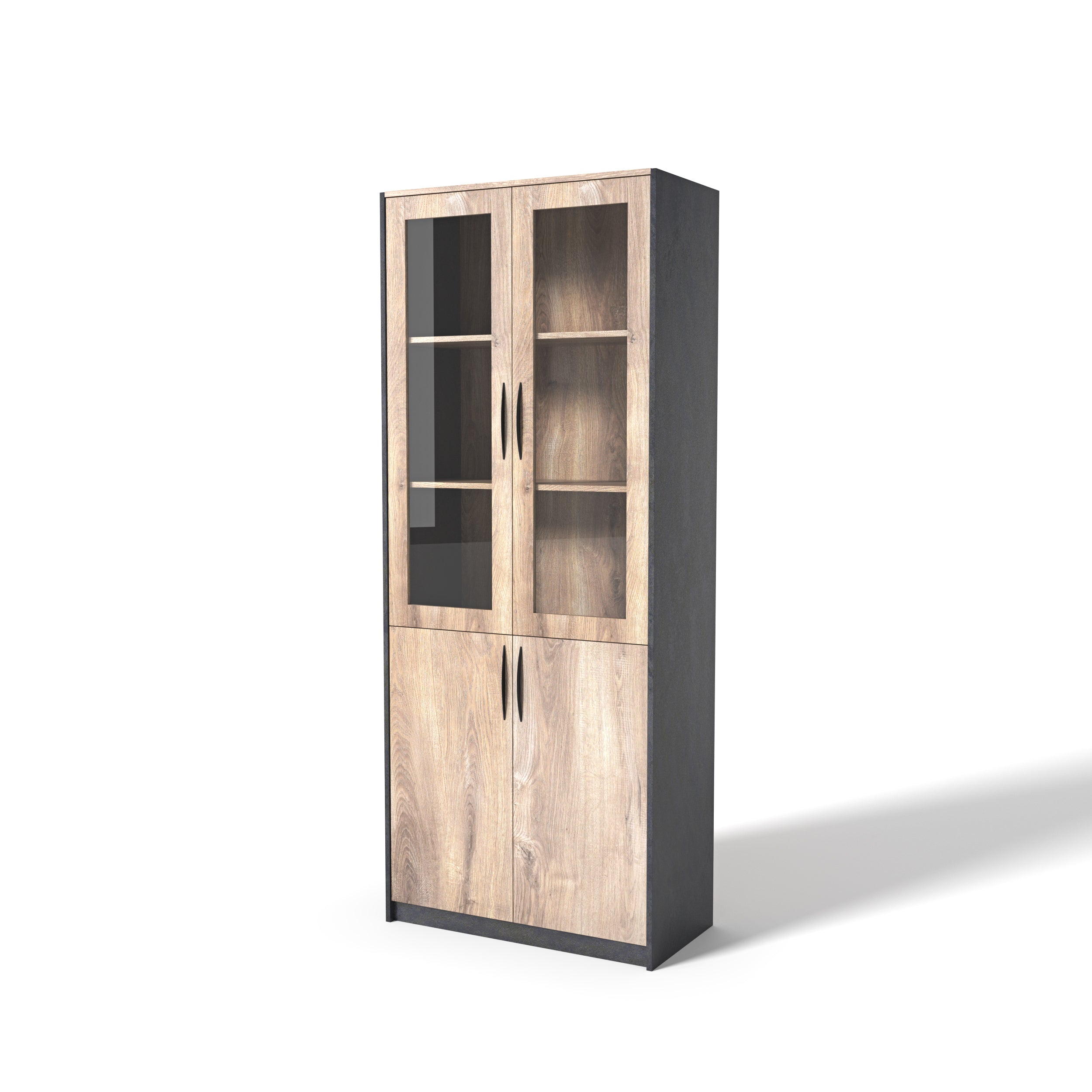 Saintcy NS Series Modular Office Storage Cabinet - Architectural Industrial Bookshelf System | 800mm to 2000mm