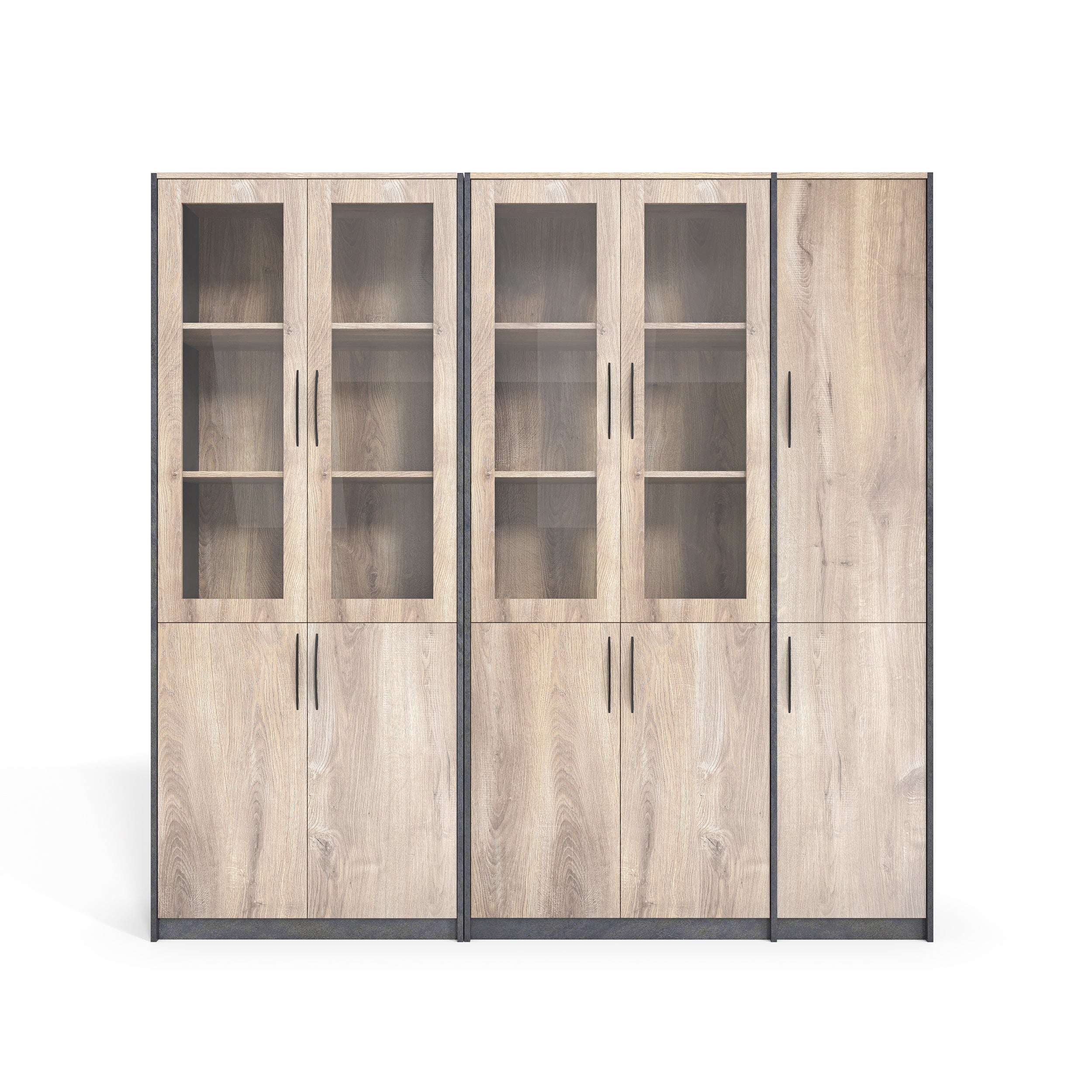 Saintcy NS Series Modular Office Storage Cabinet - Architectural Industrial Bookshelf System | 800mm to 2000mm