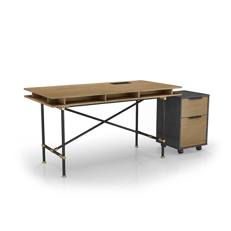 Saintcy Industrial Pipe-Leg Office Desk - Professional Single Staff Workstation (1600mm/1800mm)