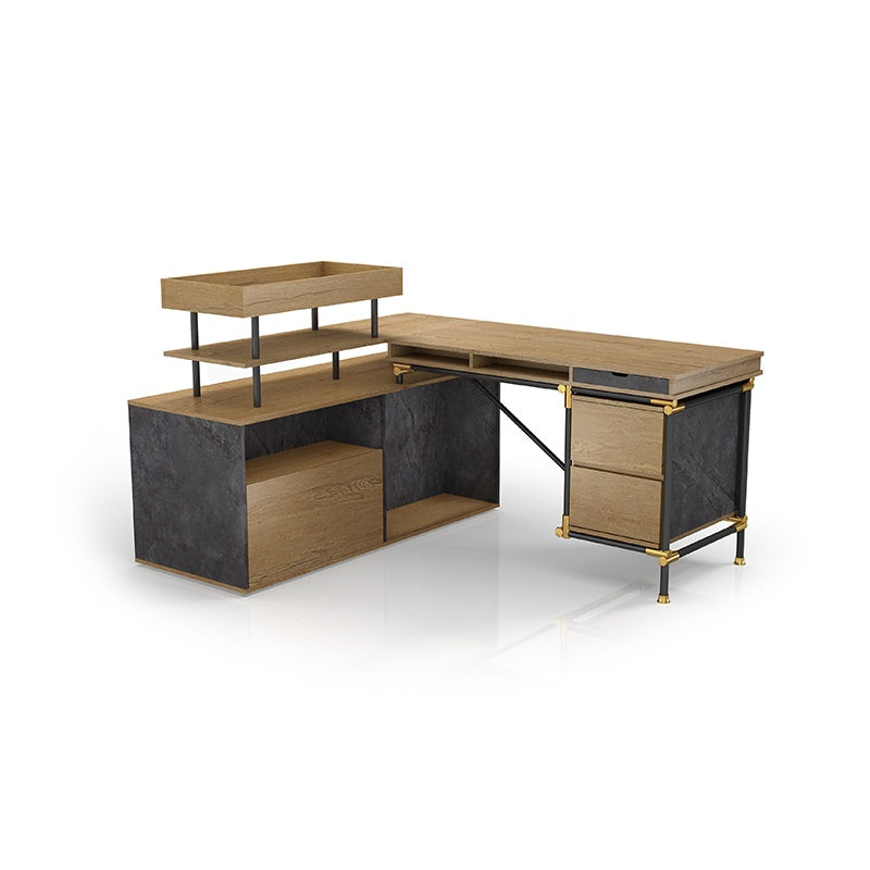 Saintcy Industrial Pipe-Leg Office Desk - Professional Single Staff Workstation (1600mm/1800mm)