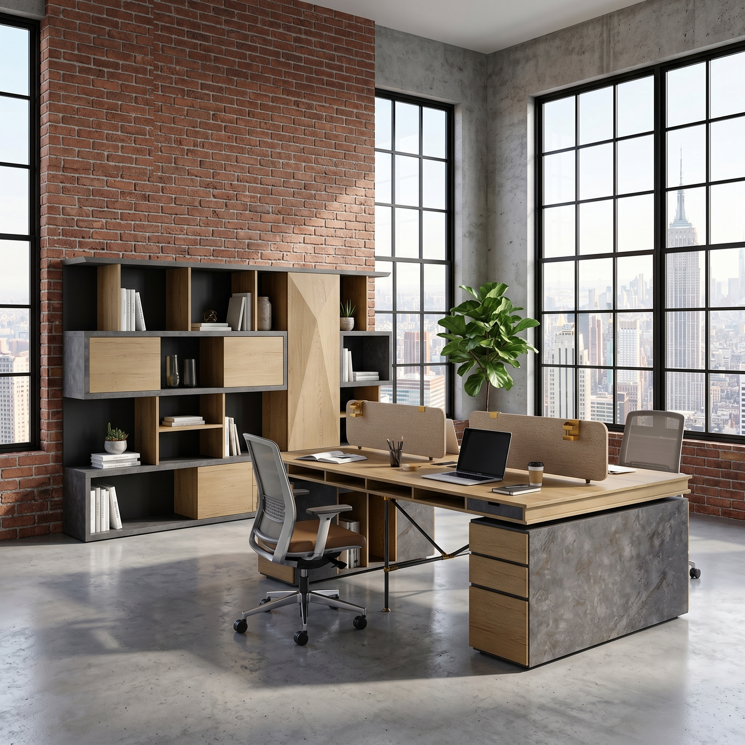 SAINTCY Architectural Executive Bookcase - Large 3.2m Modular Display Wall Cabinet
