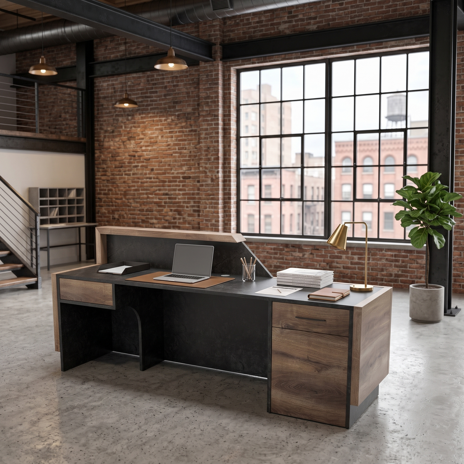 Saintcy Prism Reception Desk
