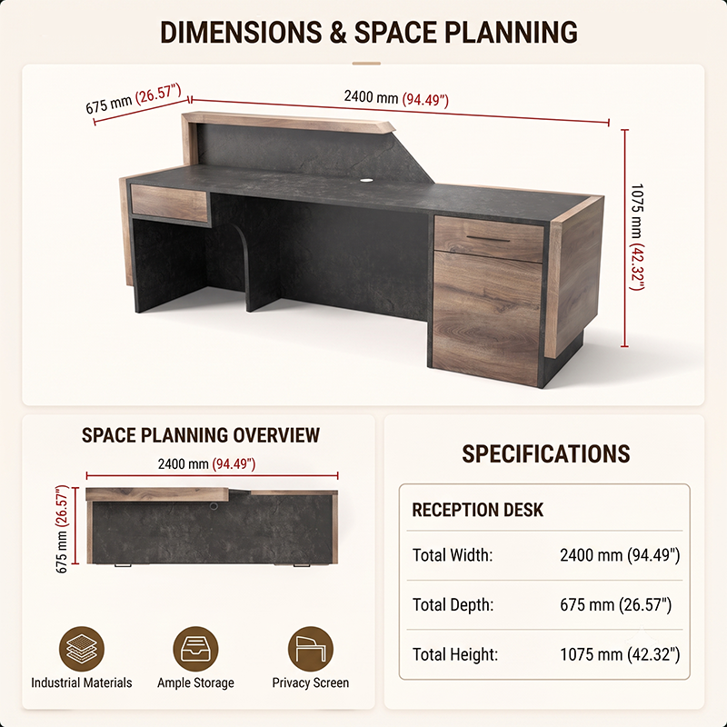 Saintcy Prism Reception Desk
