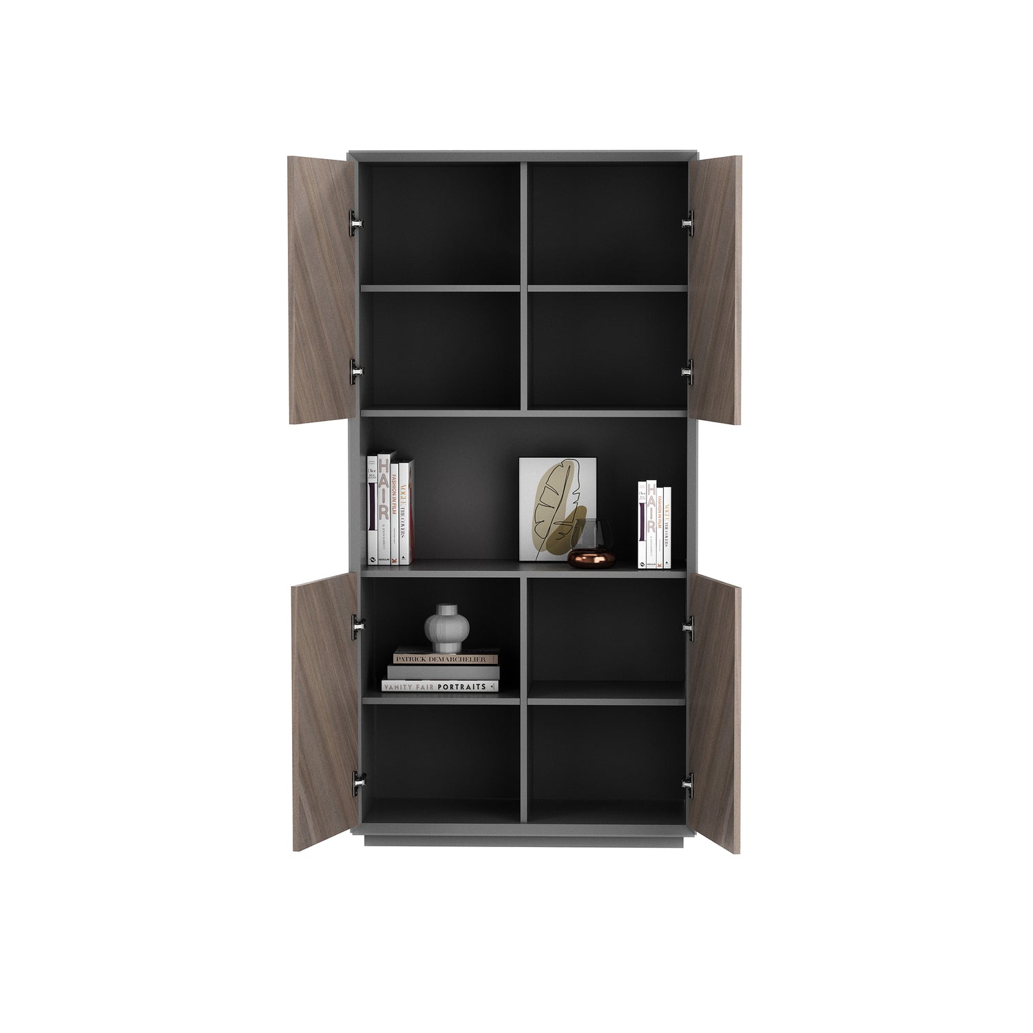 Saintcy Vatti Chevron Credenza Cabinet